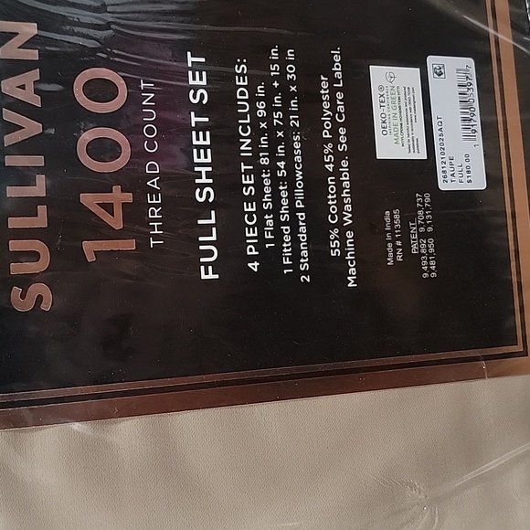 1400 Thread Count Full Sheet Set. - Picture 4 of 5